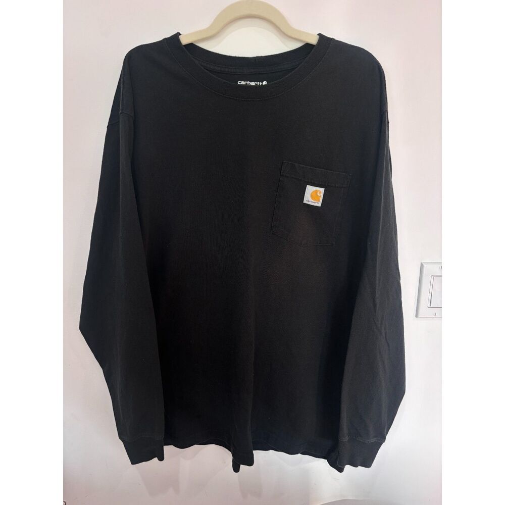 Carhartt Workwear Black Long Sleeve Pocket T Shirt XL